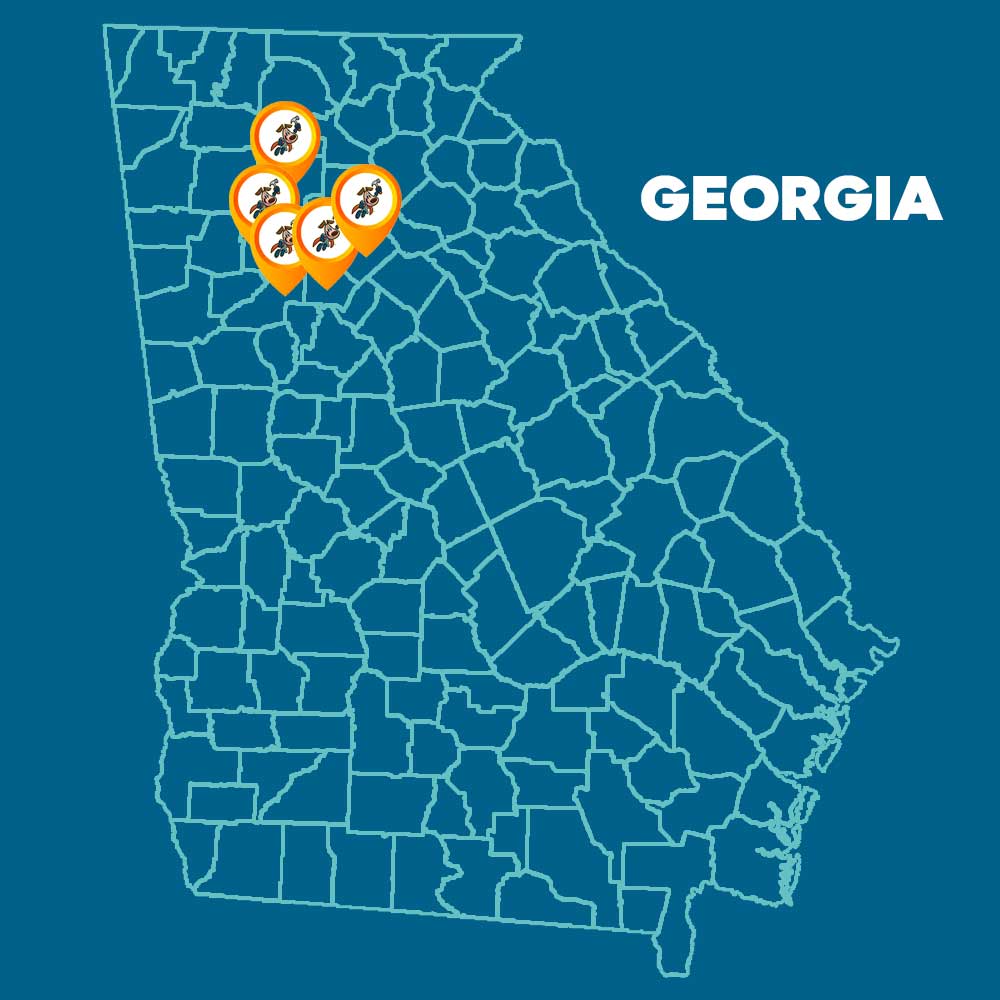 GEORGIA PUPS MAP