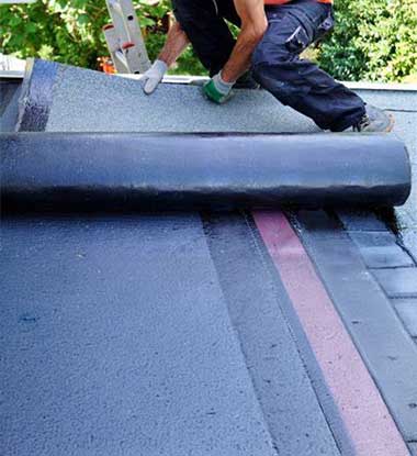 Roofing Pups crew replacing an old roof in Anne Arundel County